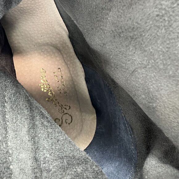 Seychelles Black Leather Tall Knee High Boots Size 9 Heeled Boots Zip Up - Picture 12 of 13